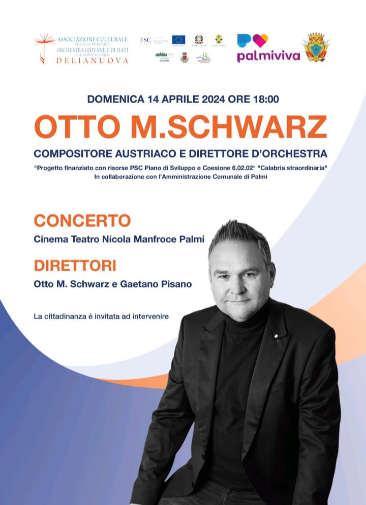 Concerto di Otto Schwarz del 14/04/2024 presso il cinema teatro Nicola Manfroce di Palmi
