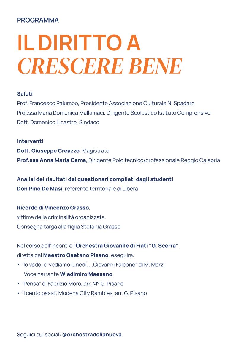 Educazione alla legalità – Il diritto a crescere bene